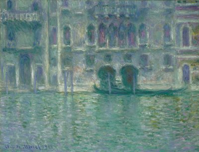 パラッツォダムーラ、ヴェネツィア、1908年 作： Claude Monet